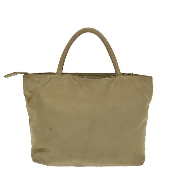 PRADA Tote Bag Nylon Beige Silver - Picture 2 of 16